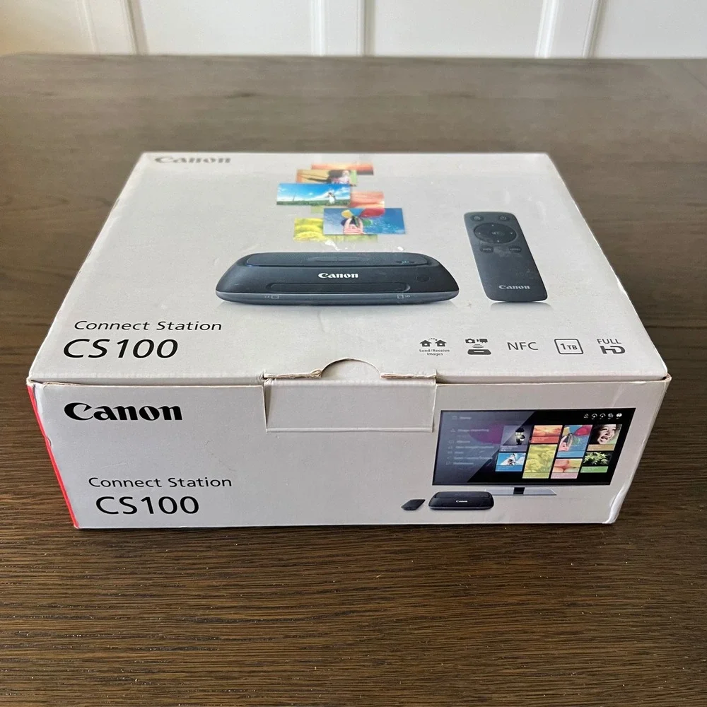 Canon Connect Station CS100 1TB Media Storage Hub NFC WiFi Full HD 9899B002AA